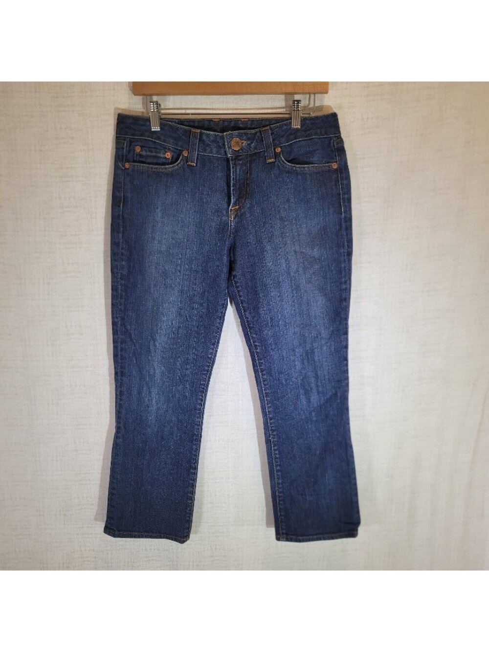 Lucky Brand Jeans Womens 10/30 Lola Ankle Crop Straight Leg Denim Stretch